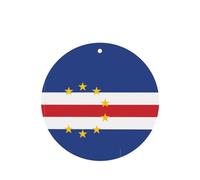 Tarjetas ambientadoras para coche, diseño de bandera de Cabo Verde, juego de 4 piezas, para coches y hogar, fragancia de lavanda de larga duración