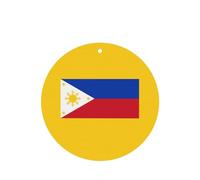 Tarjetas ambientadoras para coche, diseño de bandera de Filipinas, 6 piezas, cartulina perfumada, decoración para coches, dormitorios, armarios