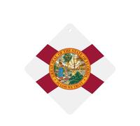 Tarjetas ambientadoras para coche, diseño de bandera de Florida, 6 piezas, cartulina perfumada, decoración para coches, dormitorios, armarios