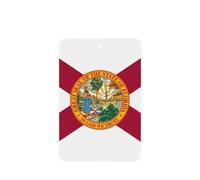 Tarjetas ambientadoras para coche, diseño de bandera de Florida, 6 piezas, cartulina perfumada, decoración para coches, dormitorios, armarios