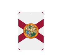 Tarjetas ambientadoras para coche, diseño de bandera de Florida, juego de 4 piezas, para coches y hogar, fragancia de lavanda de larga duración