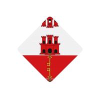 Tarjetas ambientadoras para coche, diseño de bandera de Gibraltar, juego de 4 piezas, para coches y hogar, fragancia de lavanda de larga duración