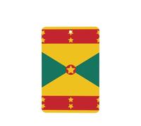 Tarjetas ambientadoras para coche, diseño de bandera de Granada, juego de 4 piezas, para coches y hogar, fragancia de lavanda de larga duración