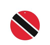 Tarjetas ambientadoras para coche, diseño de bandera de Trinidad y Tobago, juego de 4 piezas, para coches y hogar, fragancia de lavanda de larga duración