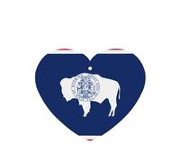 Tarjetas ambientadoras para coche, diseño de bandera del estado de Wyoming, juego de 4 piezas, para automóviles y hogar, fragancia de lavanda de larga duración