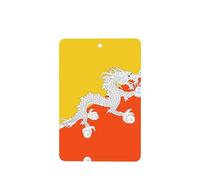 Tarjetas ambientadoras para coche, diseño de bandera del Reino de Bután, 6 piezas, decoración perfumada de cartulina para coches, dormitorios, armarios