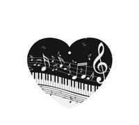Tarjetas ambientadoras para coche, tabletas de aromaterapia para coche, tarjetas perfumadas para colgar en el hogarNotas musicales voladoras Teclas de piano musical