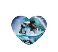 Tarjetas ambientadoras para coche, tabletas de aromaterapia para coche, tarjetas perfumadas para colgar en el hogarOla de orcas orcas