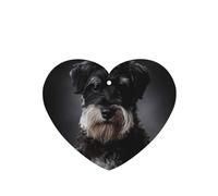 Tarjetas ambientadoras para coche, tabletas de aromaterapia para coche, tarjetas perfumadas para colgar en el hogarSchnauzer Retrato Gris Oscuro