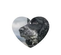 Tarjetas ambientadoras para coche, tabletas de aromaterapia para coche, tarjetas perfumadas para colgar en el hogarCocker Spaniel Inglés Orejas Grandes Y Rizadas Negro