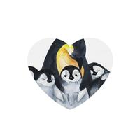 Tarjetas ambientadoras para coche, tabletas de aromaterapia para coche, tarjetas perfumadas para colgar en el hogarPingüinos emperador con niños en la nieve