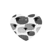 Tarjetas ambientadoras para coche, tabletas de aromaterapia para coche, tarjetas perfumadas para colgar en el hogarOvejas divertidas sobre fondo gris