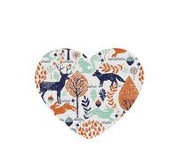 Tarjetas ambientadoras para coche, tabletas de aromaterapia para coche, tarjetas perfumadas para colgar en el hogarAnimales del bosque azul marino y naranja