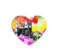 Tarjetas ambientadoras para coche, tabletas de aromaterapia para coche, tarjetas perfumadas para colgar en el hogarCámara retro en color