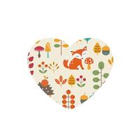 Tarjetas ambientadoras para coche, tabletas de aromaterapia para coche, tarjetas perfumadas para colgar en el hogarPatrón De Otoño Con Búho Zorro Ardilla Aves Animal Print