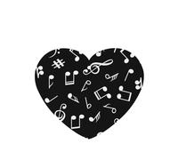 Tarjetas ambientadoras para coche, tabletas de aromaterapia para coche, tarjetas perfumadas para colgar en el hogarSeñales de notas musicales negras