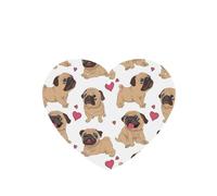 Tarjetas ambientadoras para coche, tabletas de aromaterapia para coche, tarjetas perfumadas para colgar en el hogarCachorros Pugs divertidos dibujos animados