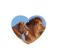 Tarjetas ambientadoras para coche, tabletas de aromaterapia para coche, tarjetas perfumadas para colgar en el hogarImpresión de dos leones