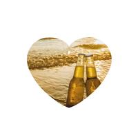 Tarjetas ambientadoras para coche, tabletas de aromaterapia para coche, tarjetas perfumadas para colgar en el hogarBotellas Cerveza Playa Atardecer Hora Impresa