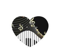 Tarjetas ambientadoras para coche, tabletas de aromaterapia para coche, tarjetas perfumadas para colgar en el hogarNota musical del teclado del piano