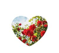 Tarjetas ambientadoras para coche, tabletas de aromaterapia para coche, tarjetas perfumadas para colgar en el hogarArbusto de rosas rojas estampado