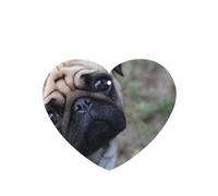 Tarjetas ambientadoras para coche, tabletas de aromaterapia para coche, tarjetas perfumadas para colgar en el hogarPerro Pug Impreso