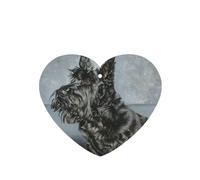 Tarjetas ambientadoras para coche, tabletas de aromaterapia para coche, tarjetas perfumadas para colgar en el hogarArte lindo del perro terrier escocés negro