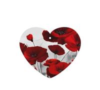 Tarjetas ambientadoras para coche, tabletas de aromaterapia para coche, tarjetas perfumadas para colgar en el hogarEstampados de flores de amapola roja