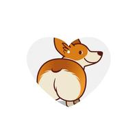 Tarjetas ambientadoras para coche, tabletas de aromaterapia para coche, tarjetas perfumadas para colgar en el hogarCorgi Perro Gracioso Trasero
