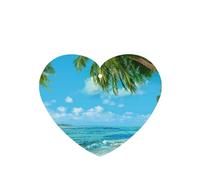 Tarjetas ambientadoras para coche, tabletas de aromaterapia para coche, tarjetas perfumadas para colgar en el hogarImprimir Océano Mar Playa Palmeras Hojas