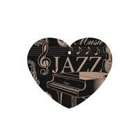 Tarjetas ambientadoras para coche, tabletas de aromaterapia para coche, tarjetas perfumadas para colgar en el hogarTema musical de jazz estilo vintage