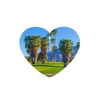 Tarjetas ambientadoras para coche, tabletas de aromaterapia para coche, tarjetas perfumadas para colgar en el hogarCampo de golf con palmeras impreso