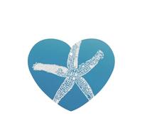Tarjetas ambientadoras para coche, tabletas de aromaterapia para coche, tarjetas perfumadas para colgar en el hogarCasa de playa con forma de estrella de mar azul degradado