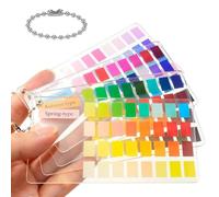 Tarjetas Análisis Color Guía Rápida 4 Estaciones Acrílico Vibrante