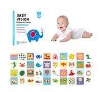 Tarjetas Bebe Estimulacion Visual, Tarjetas Flashcards Bebe para Bebés Flashcards Tarjeta Visual de Alto Contraste Tarjetas para la Estimulación Visual del Bebé, Tarjetas de Contraste Bebe,Tarjetas