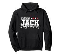 Tarjetas Blackjack es mi Terapia Sudadera con Capucha