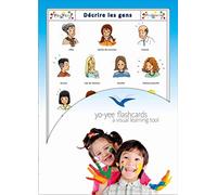 Tarjetas con ilustraciones en francés - Describiendo personas - a modo de juego, amplían el vocabulario básico, la construcción de frases y la gramática: para guarderías, escuelas de primaria