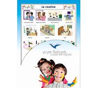 Tarjetas con ilustraciones en francés - Rutina diaria - a modo de juego, amplían el vocabulario básico, la construcción de frases y la gramática: para guarderías, escuelas de primaria o logopedia
