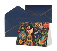 Tarjetas con sobres, arte popular mexicano, tarjetas en blanco para todas las ocasiones, tarjeta de condolencias en blanco, tarjeta de agradecimiento para invitaciones de boda, fiesta de cumpleaños
