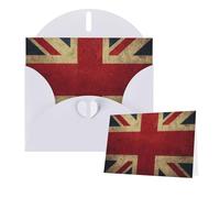 Tarjetas con sobres, banderas británicas, tarjetas en blanco para todas las ocasiones, tarjeta de condolencias en blanco, tarjetas de felicitación de agradecimiento para invitaciones de boda, fiesta