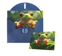 Tarjetas con sobres, bonitas tarjetas en blanco de rana para todas las ocasiones, tarjeta de condolencias en blanco, tarjetas de felicitación de agradecimiento para invitaciones de boda, fiesta de