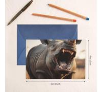 Tarjetas con sobres, diseño de animales salvajes, tarjetas en blanco para todas las ocasiones, tarjeta de condolencias en blanco, tarjetas de agradecimiento para invitaciones de boda, fiesta de