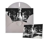 Tarjetas con sobres, tarjetas de ajedrez en blanco y negro para todas las ocasiones, tarjeta de condolencias en blanco, tarjeta de agradecimiento para invitaciones de boda, fiesta de cumpleaños