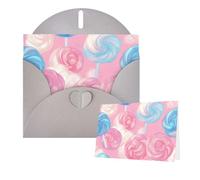 Tarjetas con sobres, tarjetas de algodón de azúcar en blanco para todas las ocasiones, tarjeta de condolencias en blanco, tarjetas de felicitación de agradecimiento para invitaciones de boda, fiesta