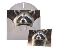 Tarjetas con sobres, tarjetas en blanco de mapache para todas las ocasiones, tarjeta de condolencias en blanco, tarjetas de felicitación de agradecimiento para invitaciones de boda, fiesta de