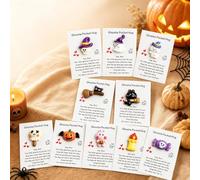 Tarjetas de abrazo de bolsillo fantasma, tarjeta de abrazo de bolsillo fantasma con tarjetas de aliento, bonito mini abalorio, con tarjeta de poema cómoda, ficha de apoyo emocional, otorga valor para
