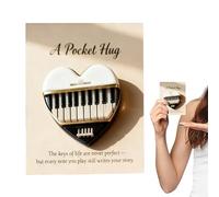 Tarjetas de Abrazo Musical,Recuerdo De Aliento Hecho A Mano | Tarjetas De Aliento Portátiles - Para Adolescentes Adultos Cumpleaños Navidad Eventos Temáticos Guitarrista Violinista Pianista Baterista