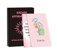 Tarjetas de afirmación diarias, 60-Piece Inspirational Set, 2,36 x 3,54 pulgadas, Spiritual Quotes, Portable Design, Ideal para mujeres, adolescentes, mental Wellness, Goal Work, Home, Travel
