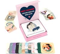 Tarjetas de afirmación positivas para mamá - 55 tarjetas motivacionales con mensajes de fortalecimiento, regalo y autocuidado para nueva madre, afirmaciones diarias, tarjetas de atención plena,