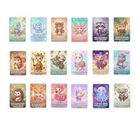 Tarjetas De Afirmaciones Positivas para Mujeres - 18 Piezas Baraja Mindfulness | Cartas Positivas con Estampado De Animales,para Hija Hermana Mujeres Hombres Mamá Papá Familia Amigos Y